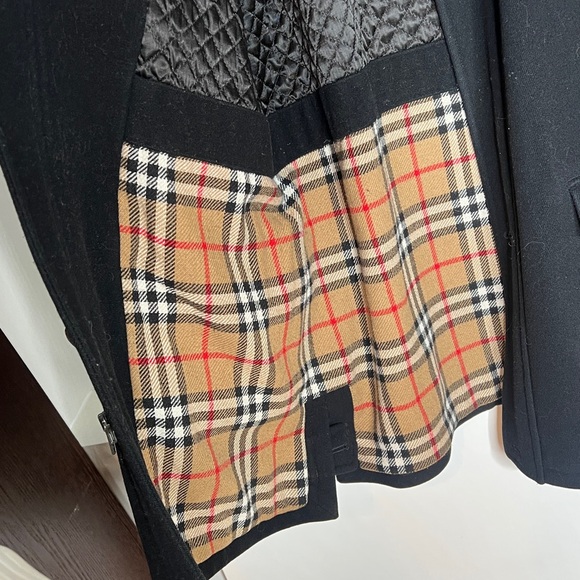 Burberry Men’s XL Wool Nylon Cashmere Zip and Button Car Coat Made in Italy - Picture 6 of 16